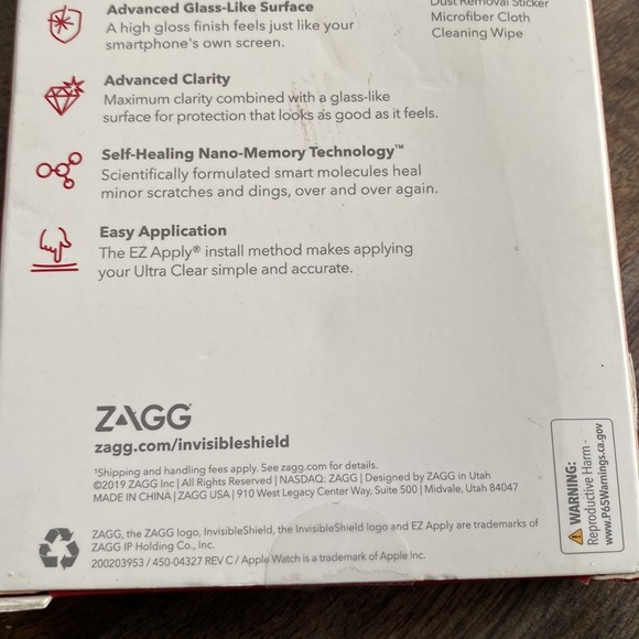 ZAGG InvisibleShield Ultra Clear+ for Apple Watch Series 6/SE/5/4 (40mm Screen) - Picture 4 of 8